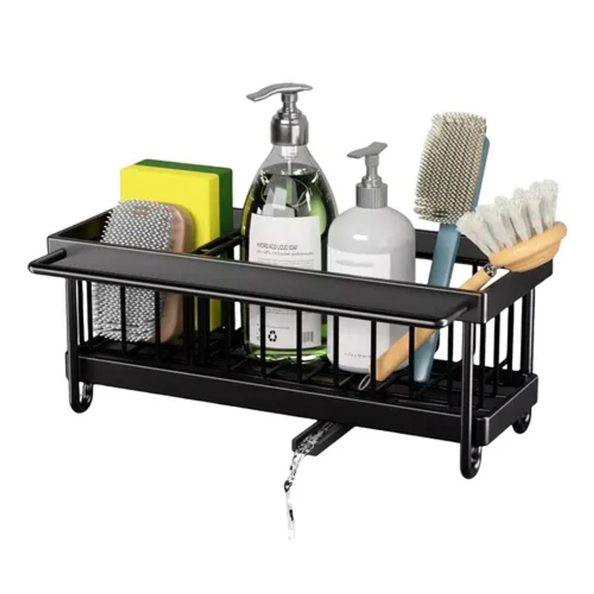 GENERICO - Escurridor cubiertos cocina drenaje automático