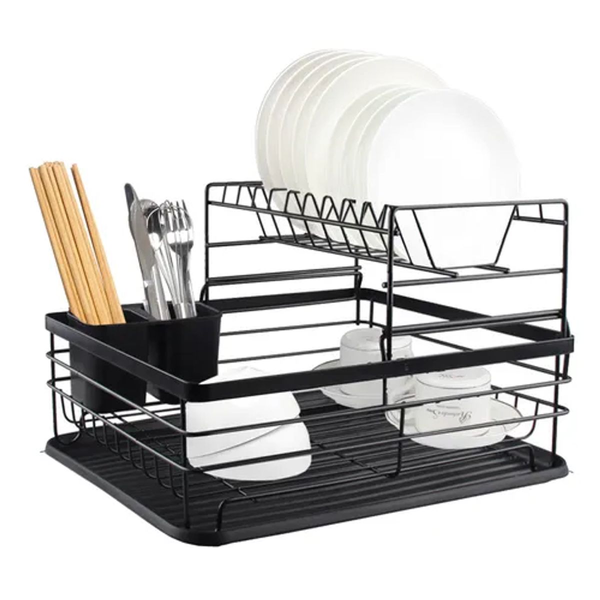 GENERICO - Secaplatos 2 niveles acero inoxidable Simplit