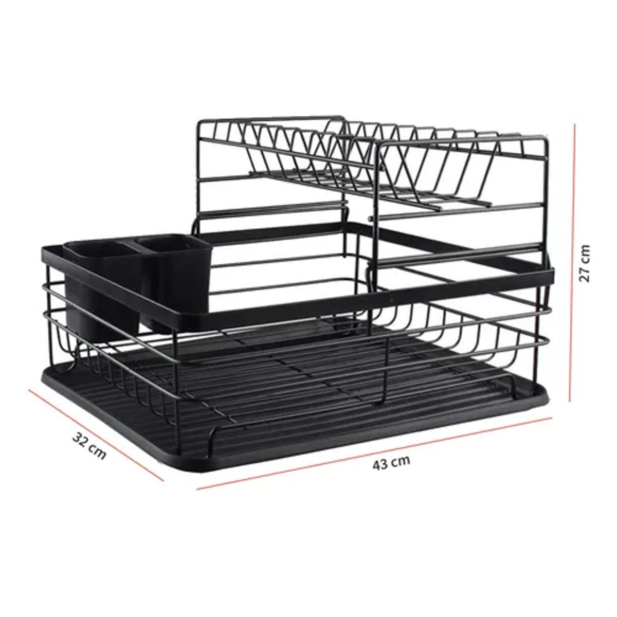 GENERICO - Secaplatos 2 niveles acero inoxidable Simplit