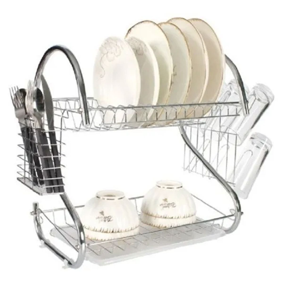 GENERICO - Escurridor loza platos 2 niveles cocina