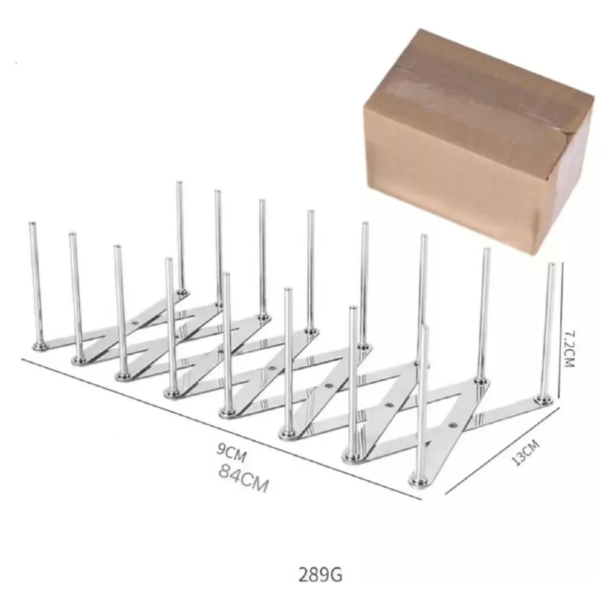 GENERICO - Estante extensible platos acero inoxidable