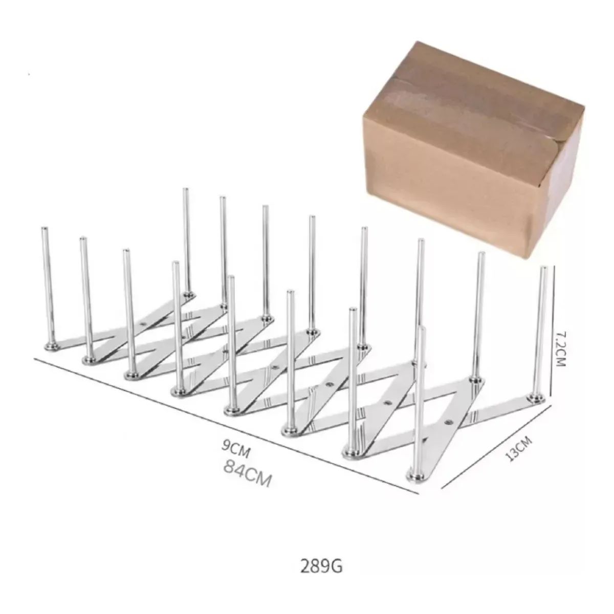 GENERICO - Estante extensible platos acero inoxidable