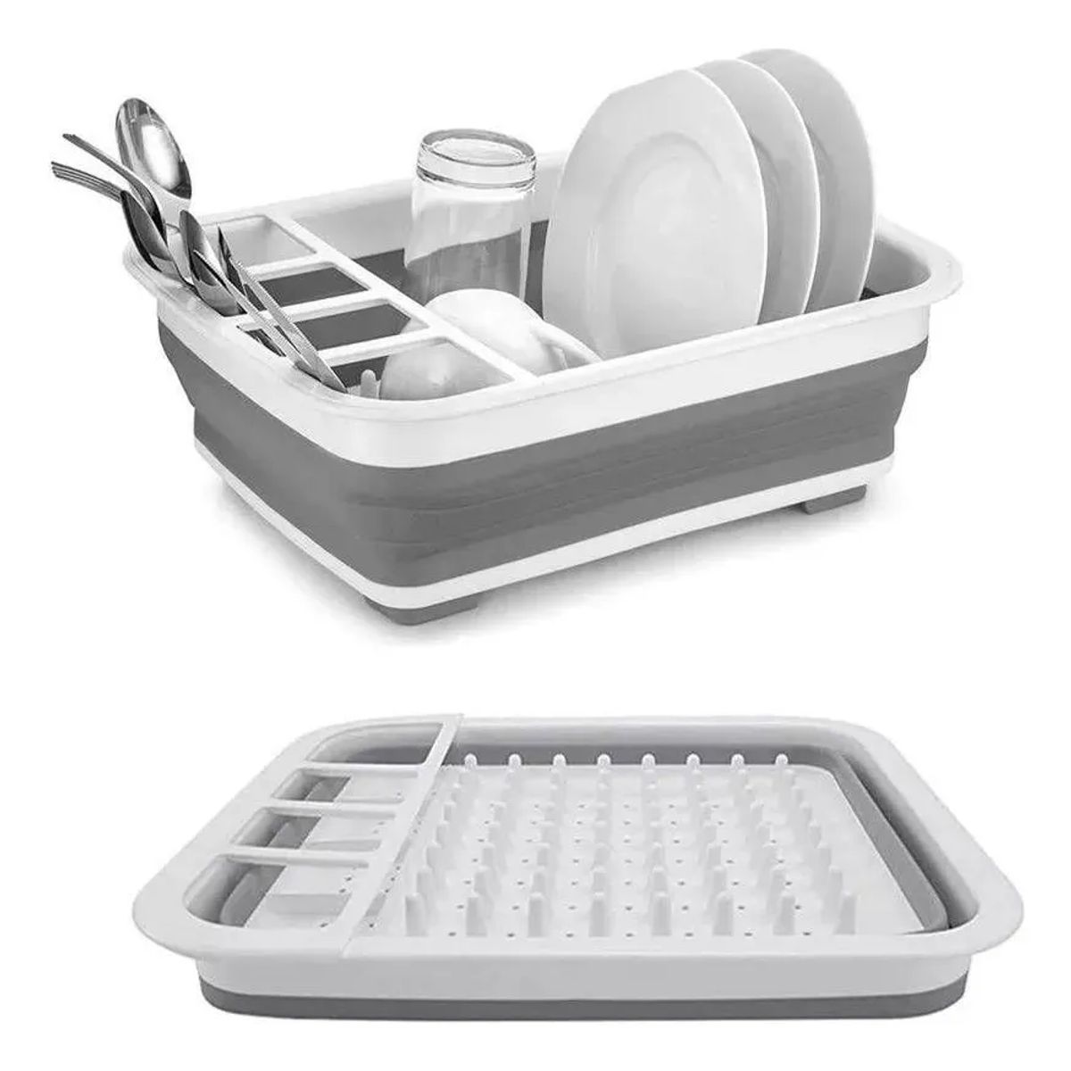 GENERICO - Escurridor cocina platos plástico plegable