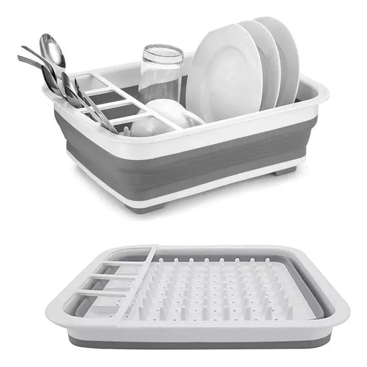 GENERICO - Escurridor cocina platos plástico plegable