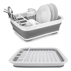 GENERICO - Escurridor cocina platos plástico plegable