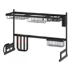 GENERICO - Escurridor platos multifunción acero inoxidable 65cm