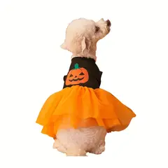 VATYERTY - Disfraz de Perro - Vestido de calabaza con tutú S