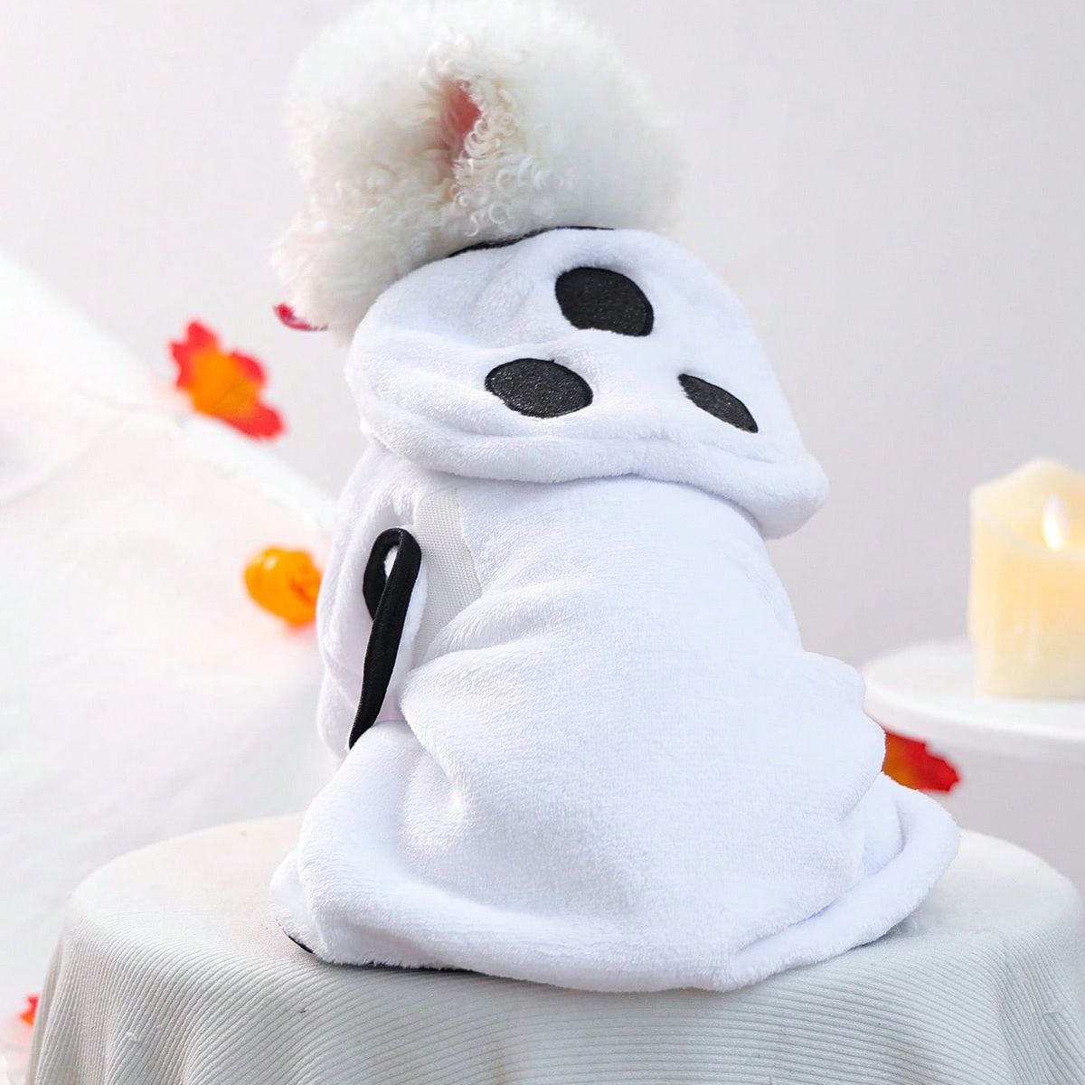 VATYERTY - Disfraz de Perro - Chaleco Blanco de Fantasma L