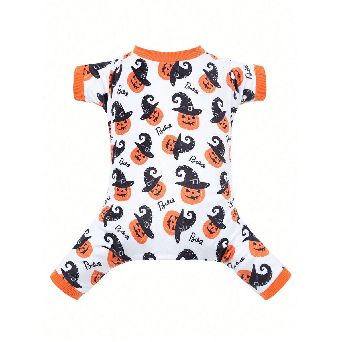 VATYERTY - Disfraz de Perro - Pijama Calabazas, Blanco y Naranjo 2XL