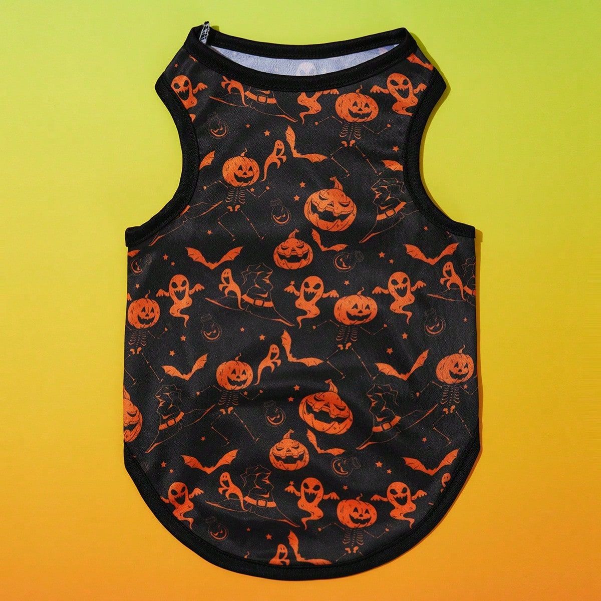VATYERTY - Disfraz de Perro - Chaleco Calabazas, Negro y Naranjo M