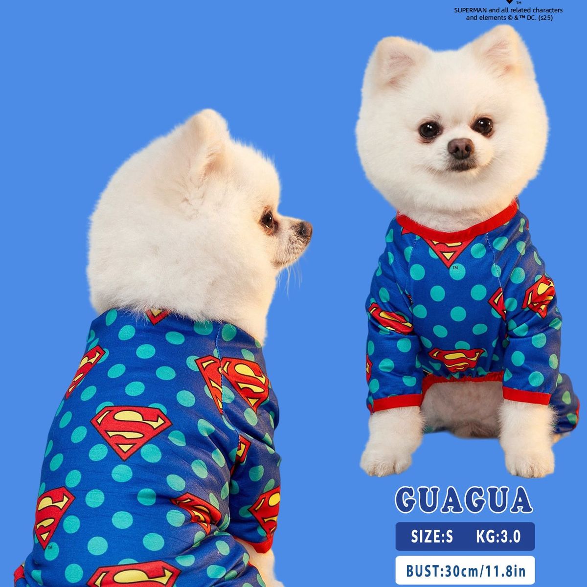 VATYERTY - Disfraz de Perro -  Pijama de Superhéroe 2XL