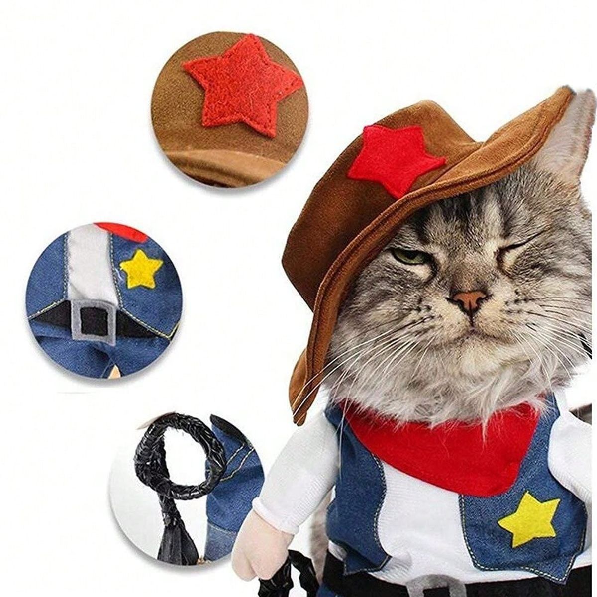 VATYERTY - Disfraz de Perro - Vaquero - Comisario - Sherif S