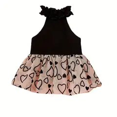 VATYERTY - Vestido de Perro con Tutú - Negro y Blanco 2XL