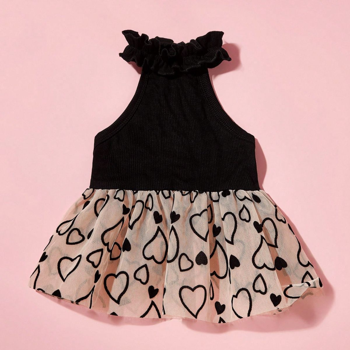 VATYERTY - Vestido de Perro con Tutú - Negro y Blanco XL