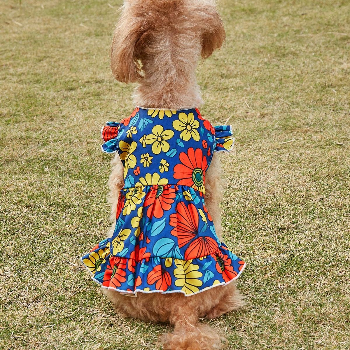 VATYERTY - Vestido de Perro - Diseño Flores S