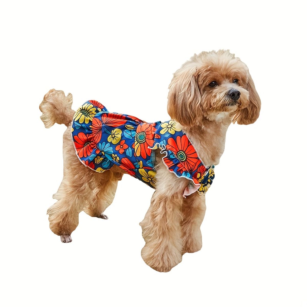 VATYERTY - Vestido de Perro - Diseño Flores XL