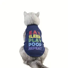 VATYERTY - Chaleco para perro - Estampado - Azul XL