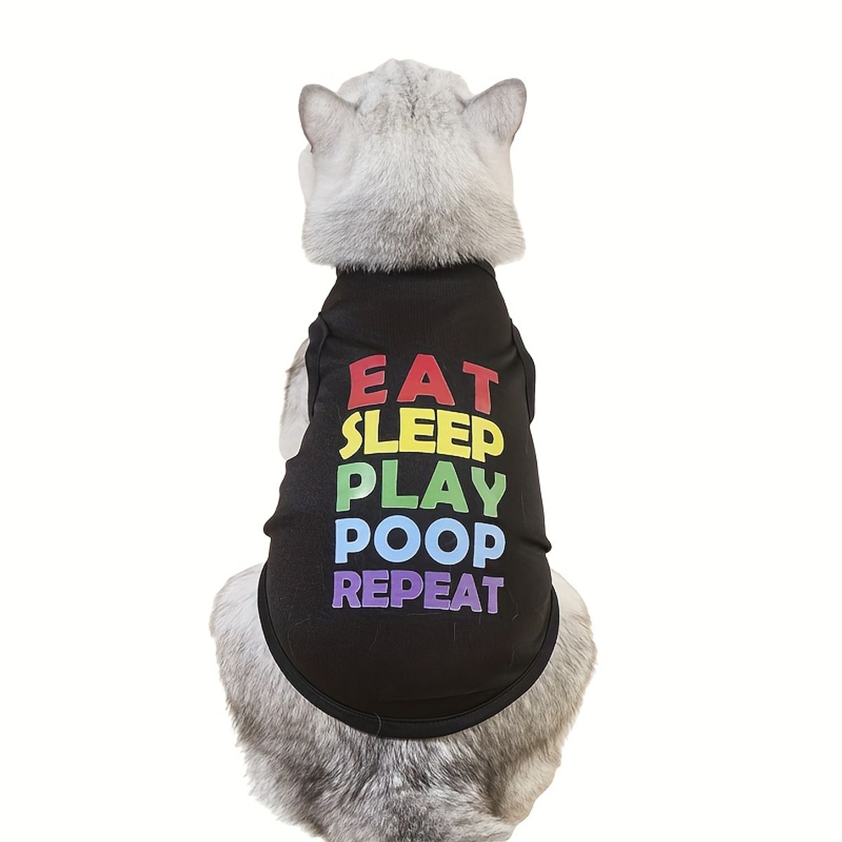 VATYERTY - Chaleco para perro - Estampado - Negro 2XL