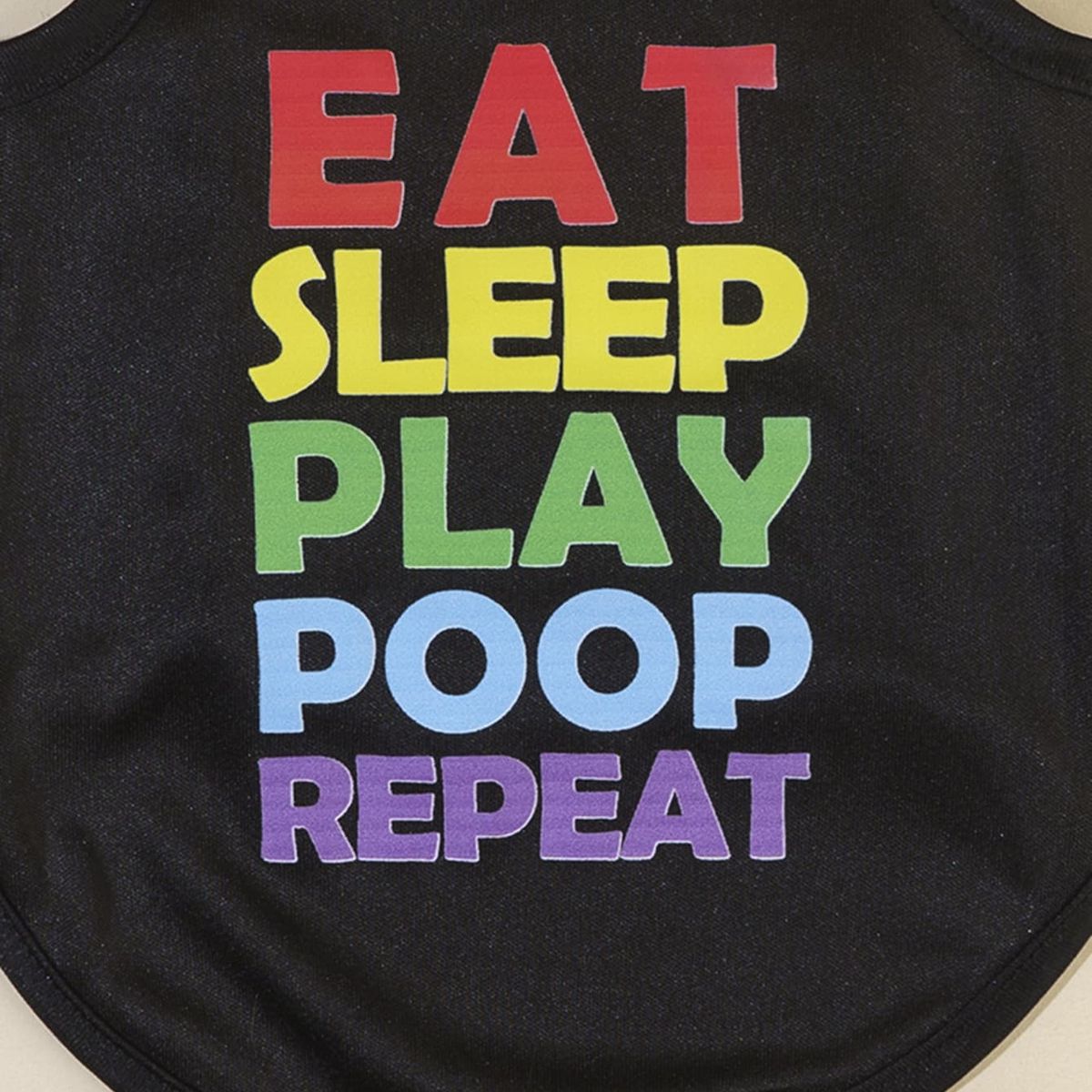 VATYERTY - Chaleco para perro - Estampado - Negro 2XL