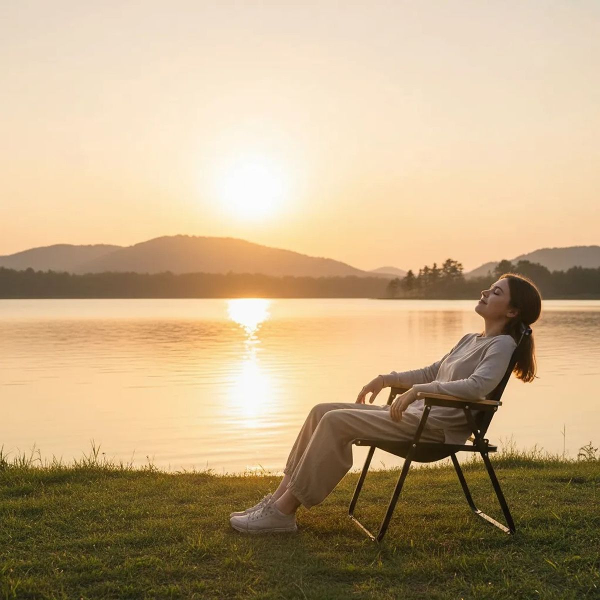 NO LOGO - Sillas Plegables Camping Playa Picnic Pesca Portátil x 2.