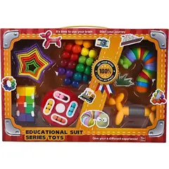 NO LOGO - Kit/set Sensorial Antiestrés Didáctico 6 Piezas