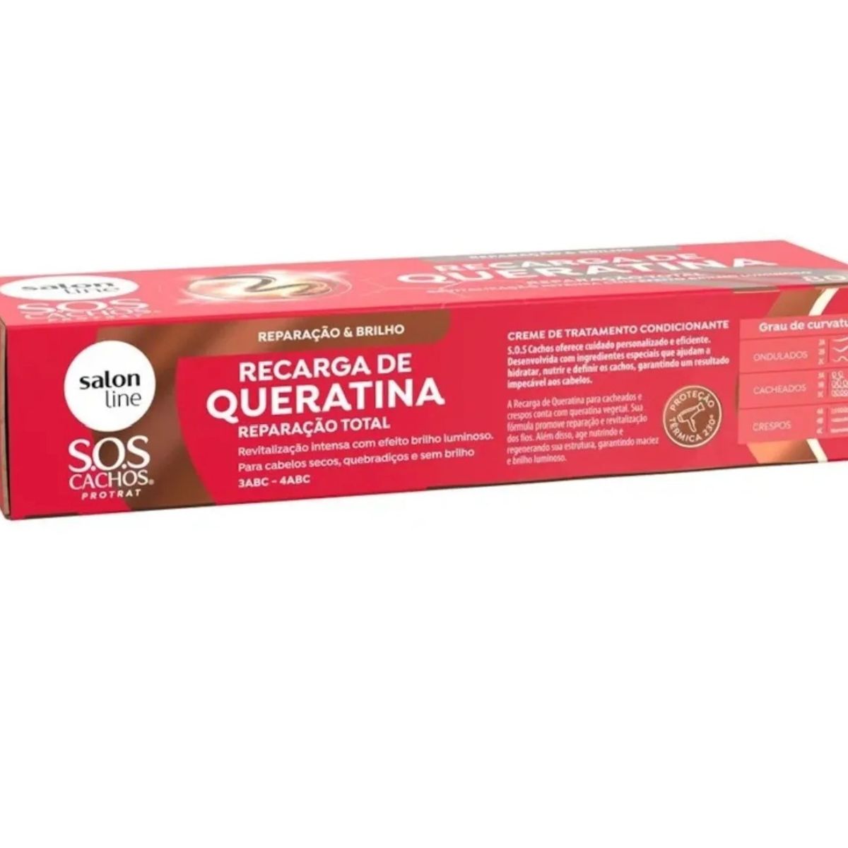 SALON LINE - RECARGA DE QUERATINA SOS CACHOS DE 80GR SALONLINE