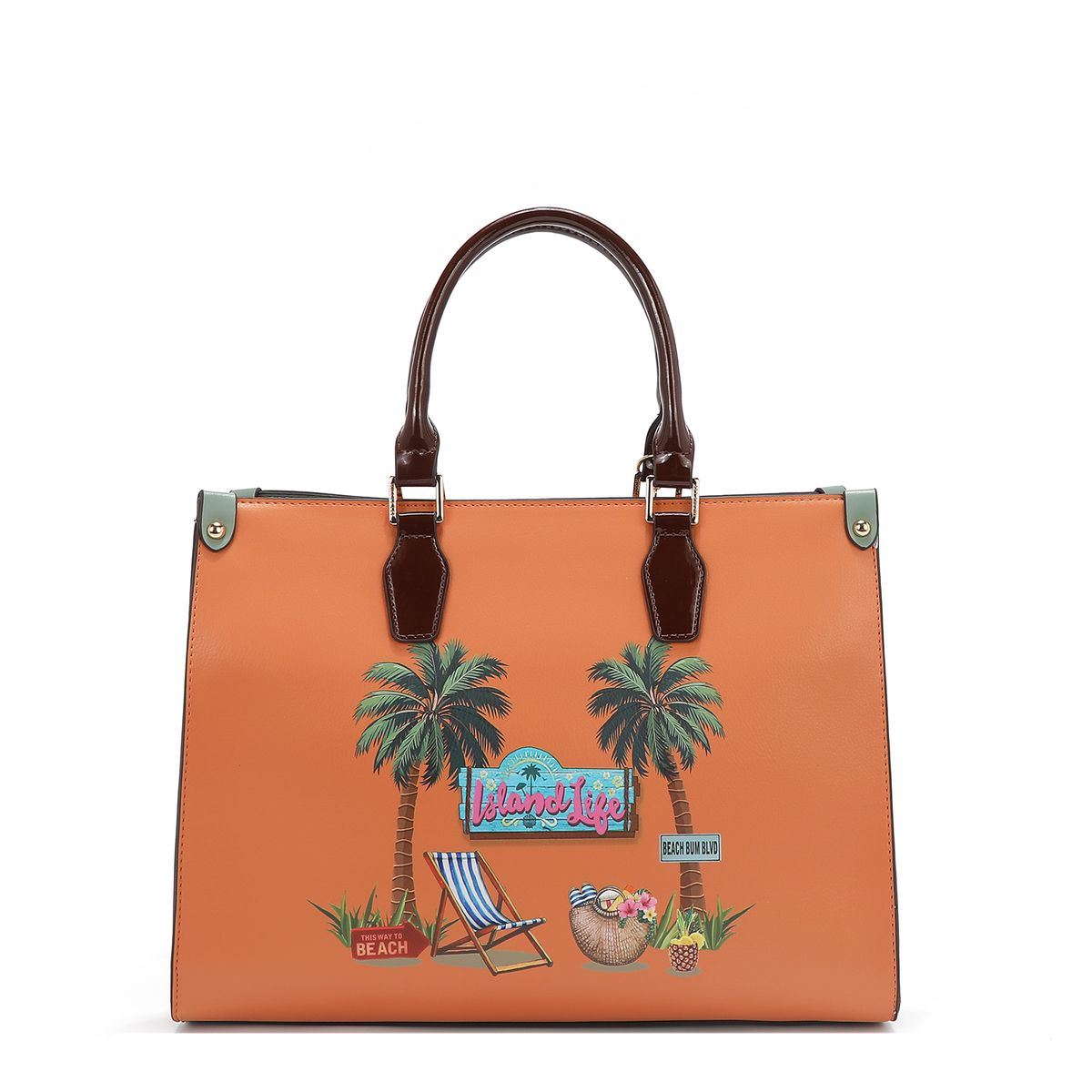 NICOLE LEE - CARTERA SATCHEL SUN AND SAND