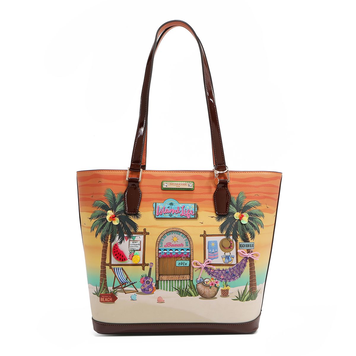 NICOLE LEE - CARTERA SHOPPER SUN AND SAND
