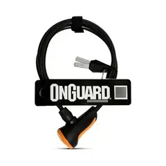 NO LOGO - Candado Bicicleta On Guard Espiral 120 X 8mm Llave Seguridad