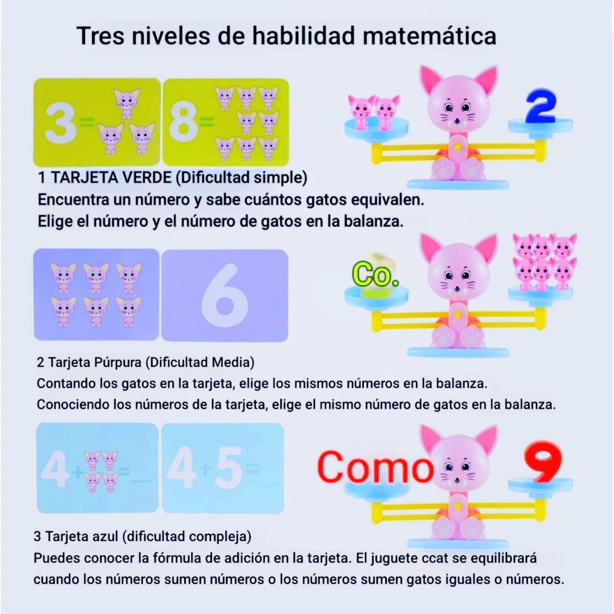 GENERICO - Juego De Aprendizaje Educativo Balancín Gato