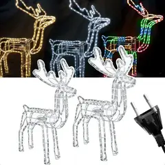 SUPERCENTER - Reno Navidad Luces Led Enchufe 120cm Decoración Color Luces