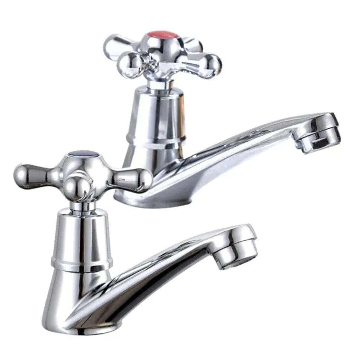 KUANGYE - Llave Lavamanos Lavatorio Set De 2 Con Accesorios