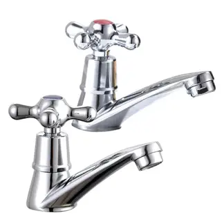 KUANGYE - Llave Lavamanos Lavatorio Set De 2 Con Accesorios