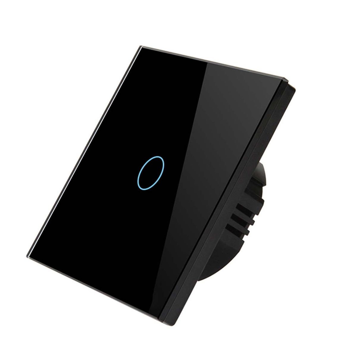 WELDMON - Interruptor Luz Pared Inteligente Wifi 1 Vías（Negro）