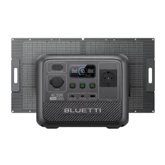 BLUETTI - AC50B Generador Solar Portátil con 100W Panel Solar Batería LiFePO4 de 448Wh Salida de CA 700W Europea 2 pines para acampada Emergencia Corte de Energía