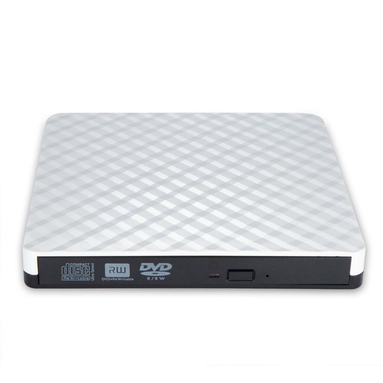 WELDMON Grabadora CD DVD Externa USB（Blanco）
