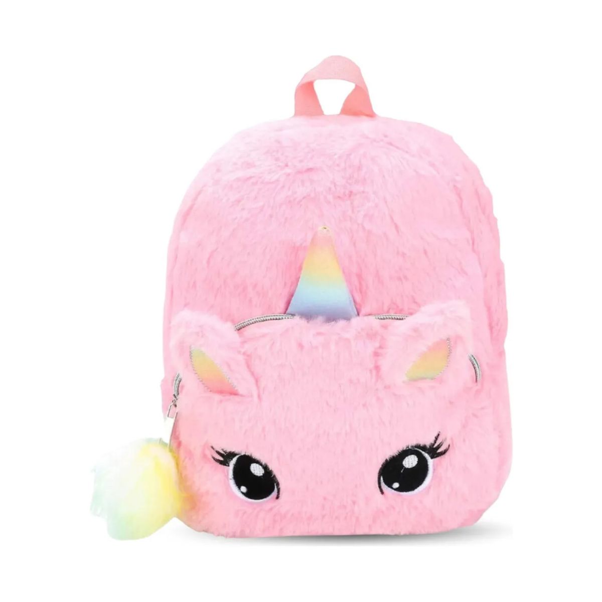 GENERICO - Mochila Unicornio Peludita Para Niña