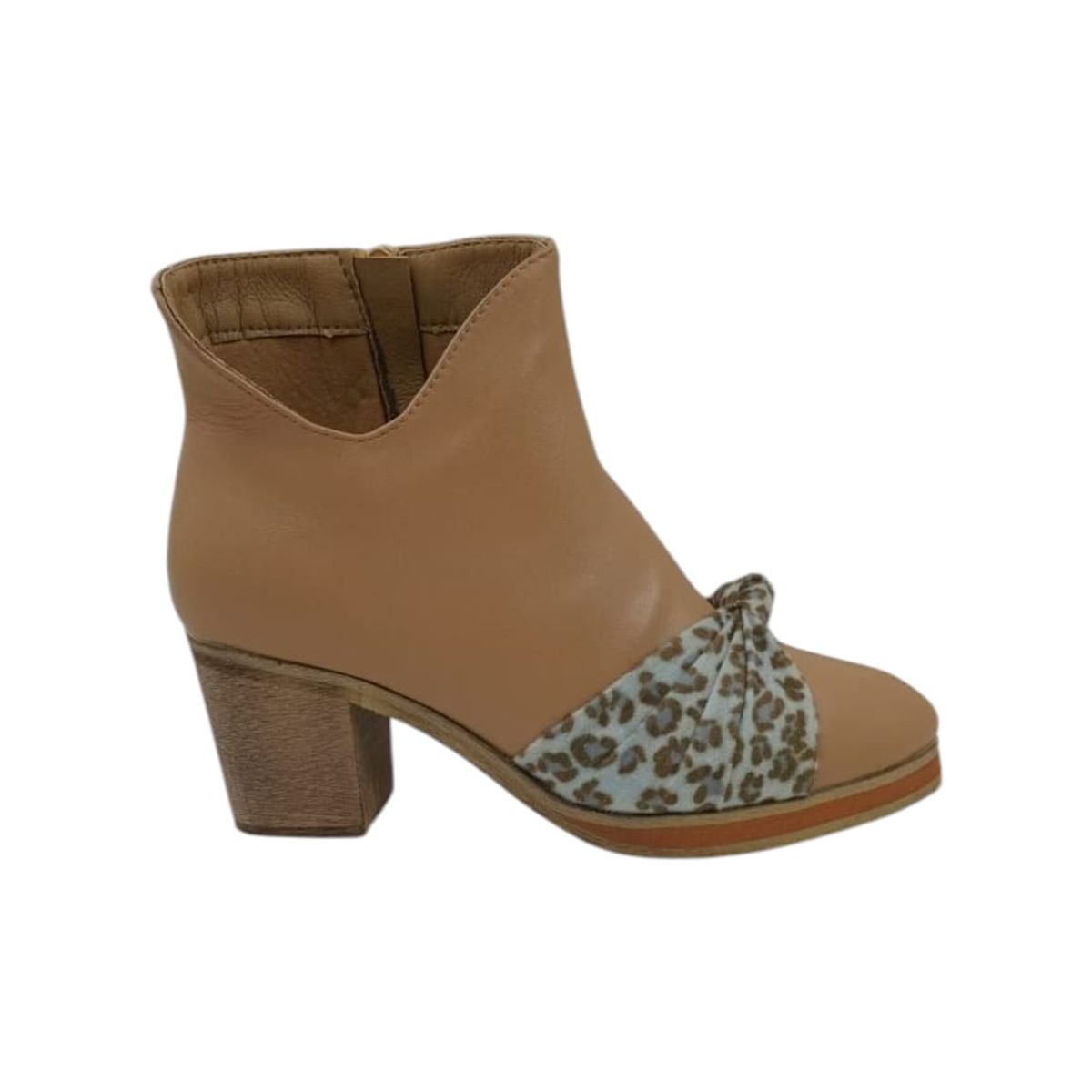 HERIEL - Botín Beige Print  Mujer