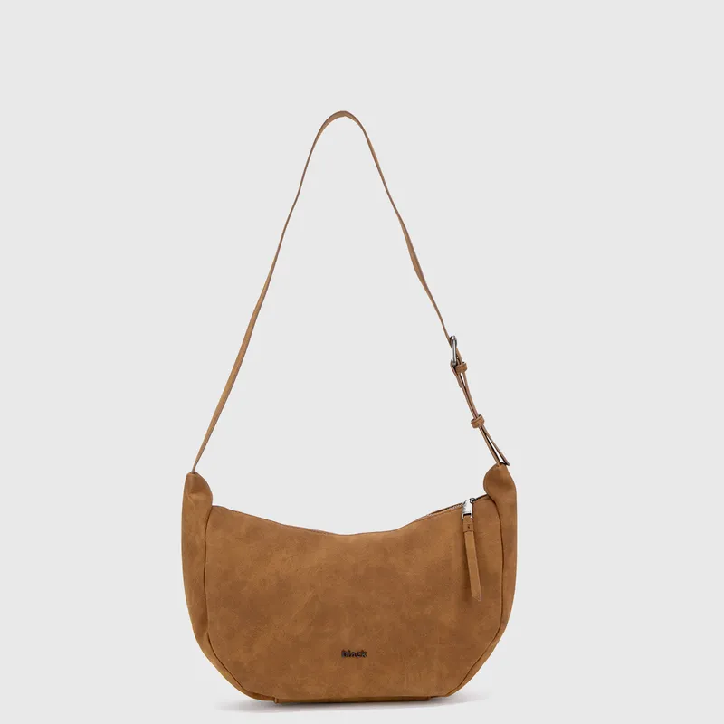 BLACK - Cartera Suede Camel Black Bubba
