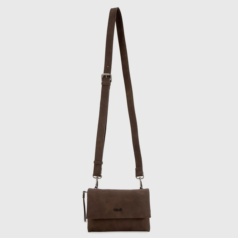 BLACK - Cartera Suede Moka Mini Black Bubba