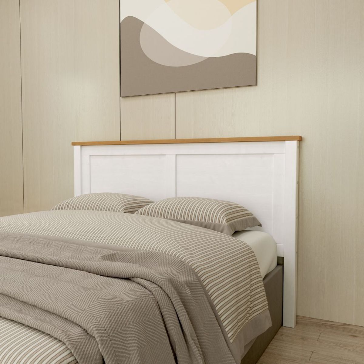 ROCA - Respaldo Posadas 2PL Blanco-Roble