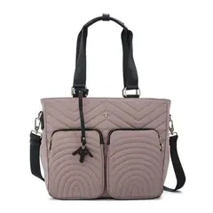 AMPHORA - Cartera tote georgia grande rosa viejo