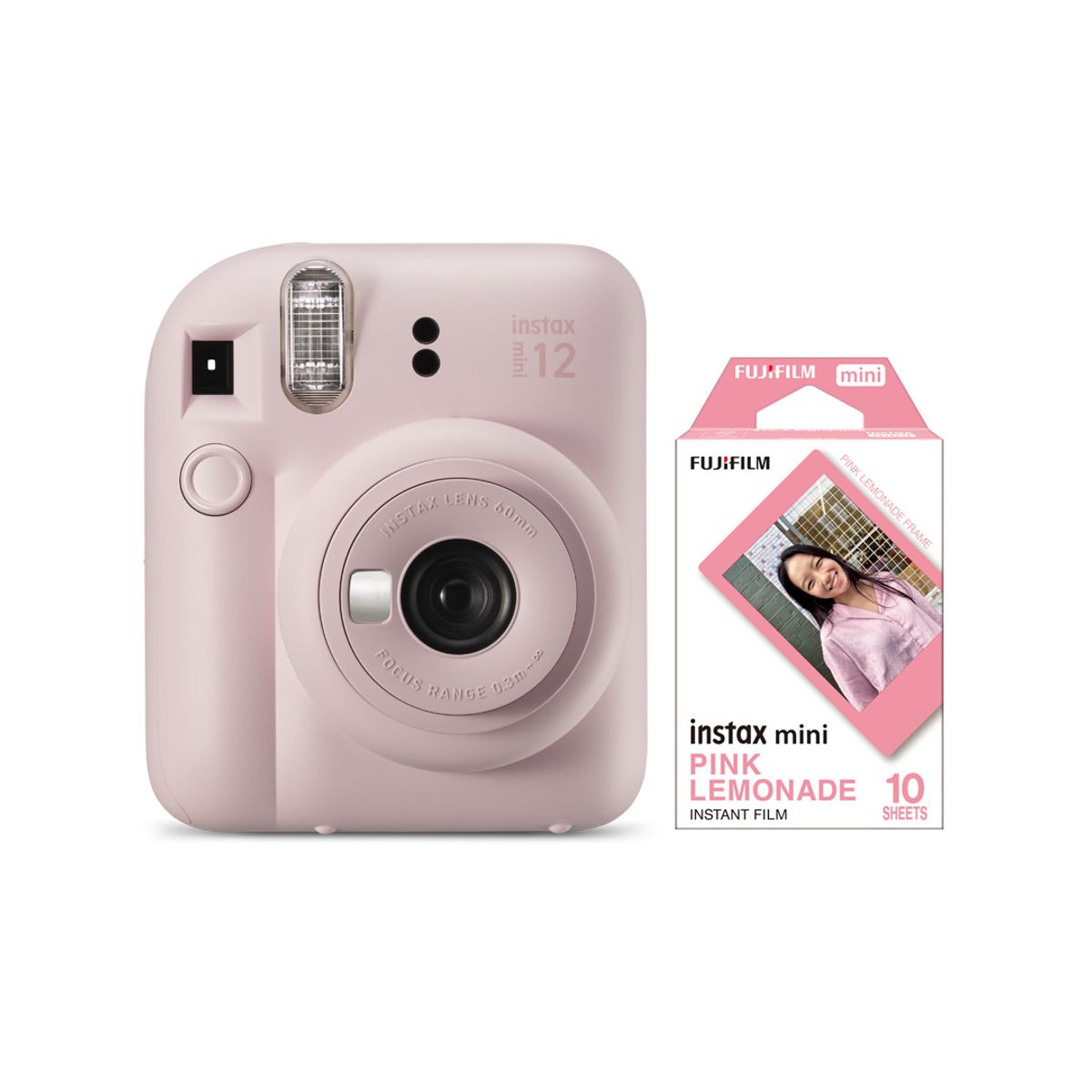 FUJIFILM - KIT INSTAX MINI 12 PINK + 10 PELÍCULAS ROSA