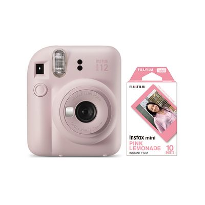 Fujifilm Kit Instax Mini 12 Pink + 10 Películas Rosa