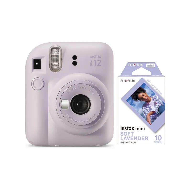 FUJIFILM - KIT INSTAX MINI 12 LILA + 10 PELÍCULAS LILA