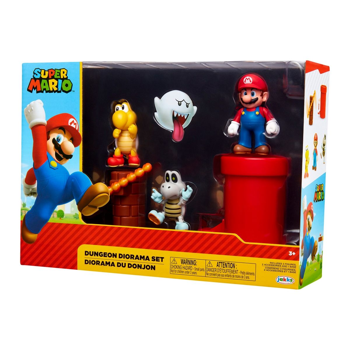 NINTENDO - Playset Dungeon Super Mario Nintendo con Figura 6 cm