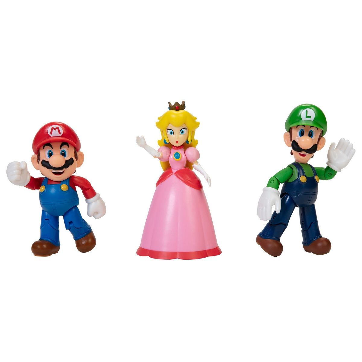 NINTENDO - Set 3 figuras 10 cm Mushroom Kingdom Super Mario de Nintendo