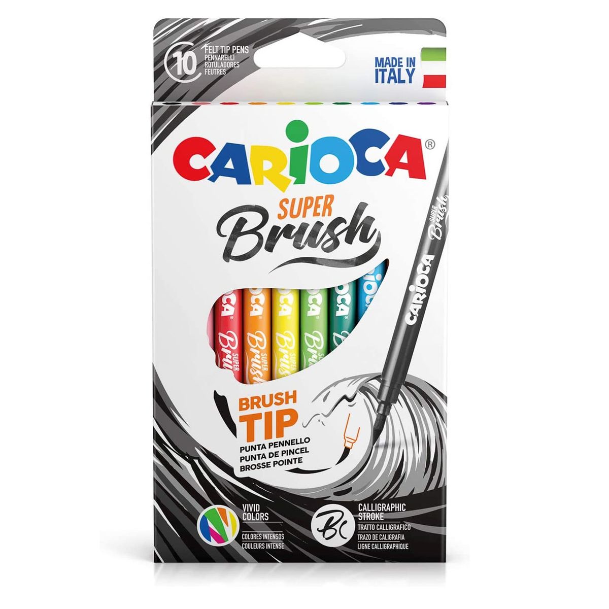 CARIOCA - Plumones Carioca Super Brush (10 Colores)