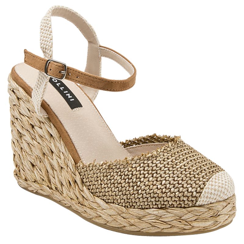 POLLINI - Sandalia Casual Mujer Beige Pollini