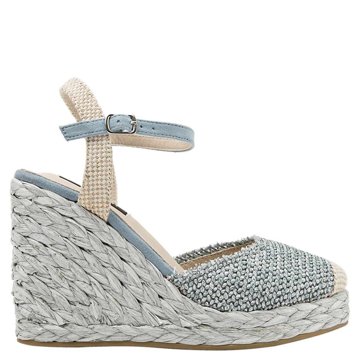POLLINI - Sandalia Casual Mujer Celeste Pollini